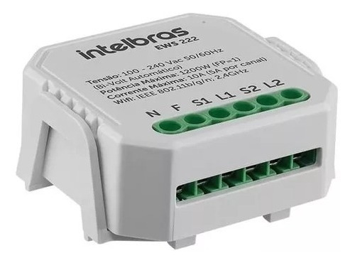 Interruptor Controlador De Cargas Wifi 2/2 Ews 222 