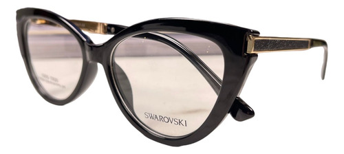 Óculos Feminino Swarovski , Armações Olho De Gato #0810223