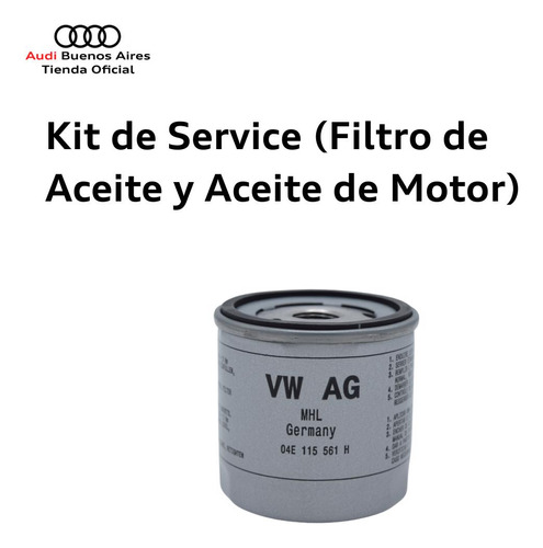 Kit De Filtro Y Aceite 0w30 Audi A1 1,4 2015 Al 2016 Audi Q3 Foto 3