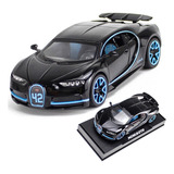 Bugatti Chiron Miniatura Metal Coche Adornos Coleccionables