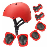 Kit Casco Protección Niños Rodilleras+ Muñequeras+coderas