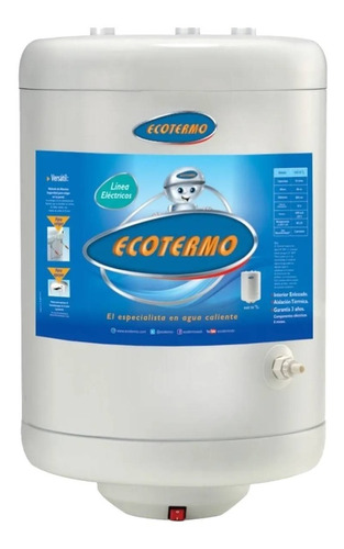 Termotanque Electrico Ecotermo 53lts Conexion Inferior 1400w