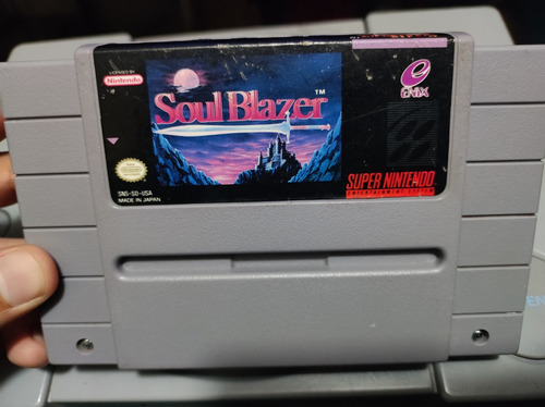 Snes Soul Blazer Súper Nintendo Enix Original 