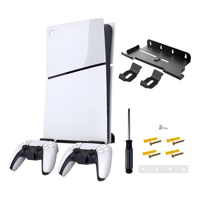 Base Soporte Pared Ps5 - Playstation 5 Slim + Control Color Negro | Envío gratis