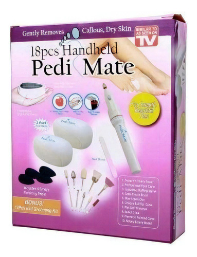 Kit Pulidor Lima Uñas Manicure Pedicure Pedimate 18 Piezas