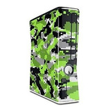 Skin Wraptorcamo Digital Camo Neon Green Para Xbox 360 Slim