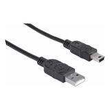 Cable Para Dispositivos Usb Mini-b Manhattan 333375 480mbps