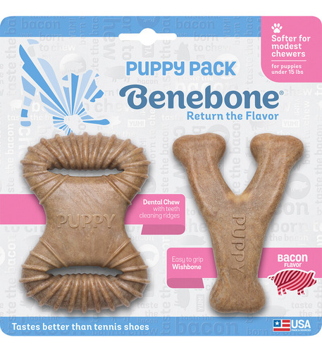 Benebone Puppy 2-pack Tocino  - Envíos A Todo Chile