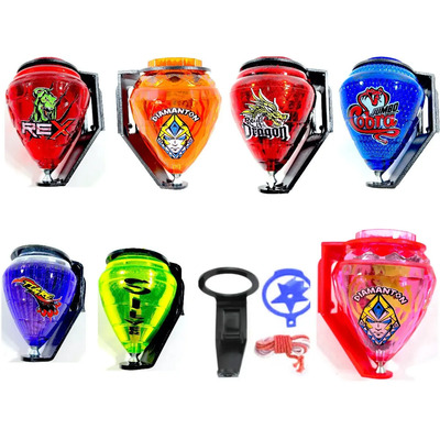 Pack 7 Trompos Profesional Cometa Rey Dragon Jumbo Cobra Rex Color Varios | Envío gratis