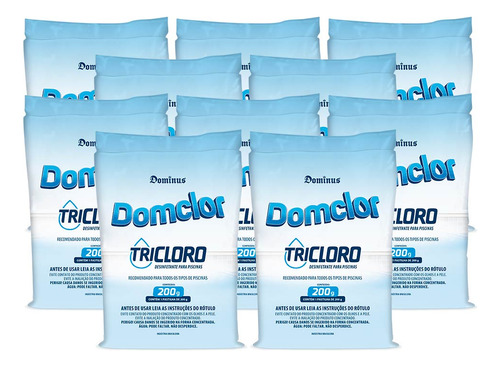 Kit 10 Pastilha Tablete Cloro Piscina Tricloro 200gr Oferta