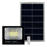 Proyector Solar Led Studio 300w Luz Cálida Ip65 Con Panel