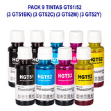 Pack X9 Tintas Premium Ink Gt51 Gt52  315 5820 