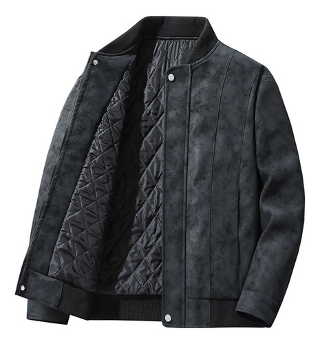 Chaqueta Para Hombre, Manga Larga, Bolsillo Con Cremallera,