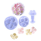 3pcs Hortensia Flor Fondant Pastel Decoración Sugarcra...