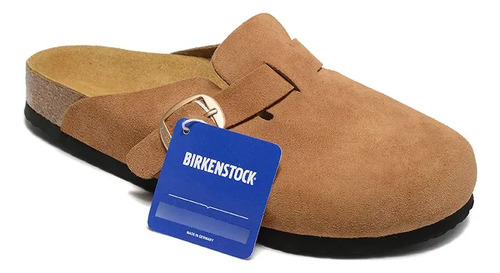 Birkenstock Boston Clog Unisex Día Completocorcho Marrón