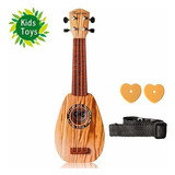 Soprano Ukulele - Guitarra Acústica De Juguete Para Niños Co