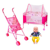 Coche Juguete Corral Cuna Para Muñeca Juguete Niñas