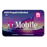 Esim 5g Estados Unidos Eua - Ilimitado - 18 Dias - T-mobile