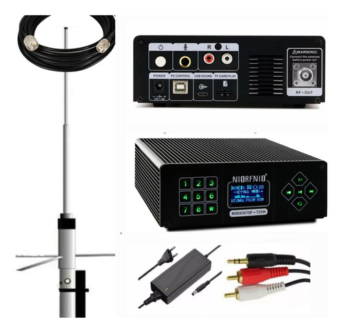 Transmissore Pra  Rádio Fm 25w  Niorfino Kit  Completo 