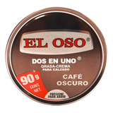 Grasa Crema Calzado El Oso Dos En Uno Color Café Oscuro 90g