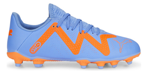 Botines Puma Future Play Fg/ag Jr Niños Fútbol Azul