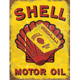 Chapa Vintage 15x20 Shell Motor Oil - Publicidades Antiguas