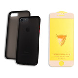 Funda Case Uso Rudo Para iPhone + Mica Protectora Premium