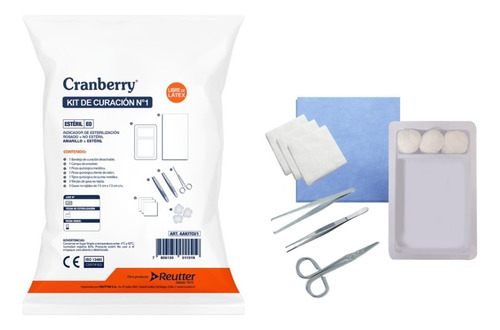 Kit De Curación Desechable Cranberry 11 Piezas Estériles