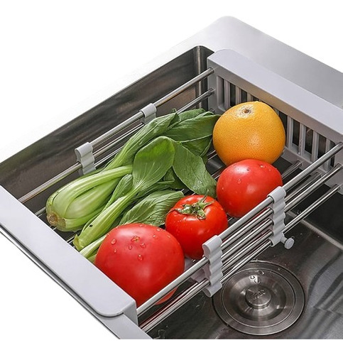 Escurridor De Cocina Extensible Para Frutas Verduras Platos