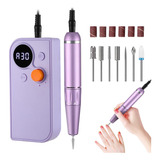 Portable Nail Drill Kit Rechargeable 30000 Rpm Electric Prof