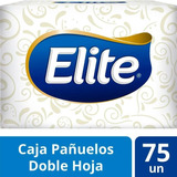 Pañuelos Descartables Elite Doble Hoja 75 Pañuelos X 1 U