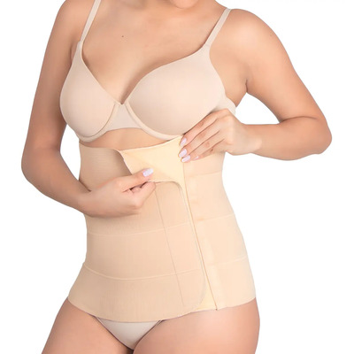 New Form Faja Postparto y Postcirugia Envolvente Larga Color Nude Talla Xl | Meses sin interés