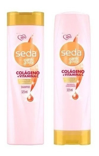 Shampoo + Condicionador Seda Colágeno E Vitamina C By Niina