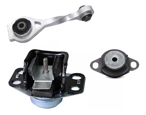 Kit X3 Soporte Pata Motor Renault Kangoo F8q 1.9 Desde 2003