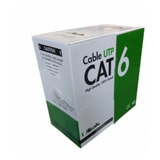 Caja 100 Mts De Cable De Red Utp Cat 6