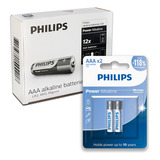 Pilha Alcalina Aaa Philips Bateria 3a Palito Caixa Kit 24 Un