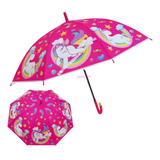Paraguas Con Diseño De Unicornios Para Niñas