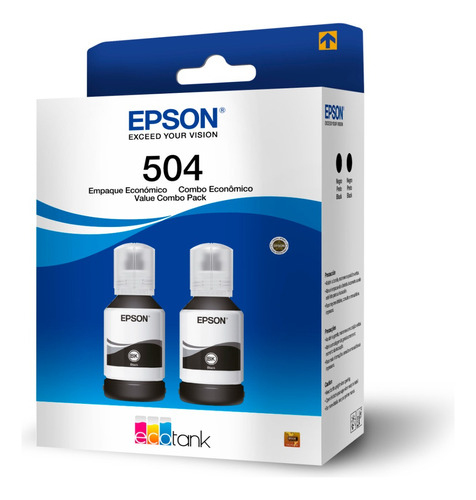 Epson Paquete De 2 Tintas Color Negro T504