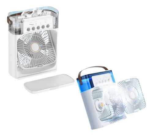 Ventilador Portátil Com Iluminação Umidificador Climatizador