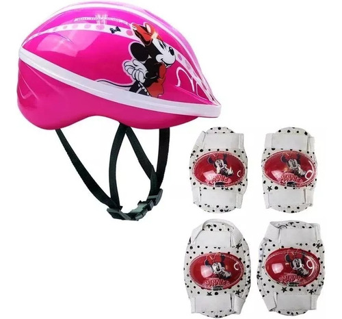 Kit De Proteção Infantil Bike Capacete Joelheira Cotoveleira