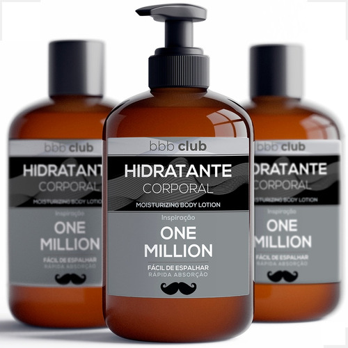 Hidratante Masculino One Million - 250 Ml Body & Bath Brasil