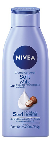 Crema Corporal Nivea Soft Milk 5en1 400ml