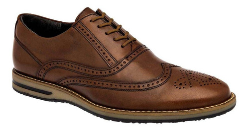 Zapato  Gino Cherruti 6027 Color Cafe Para Hombre Tx4