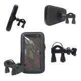 Porta Celular Impermeable Para Moto O Bici,  Soporte U Metal