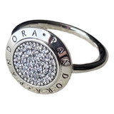 Anillo Pandora Original De Plata S925 Ale Signature Zirconia