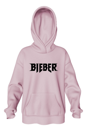 Buzo Rosa Justin Bieber - Hoodie - Unisex - Canguro 