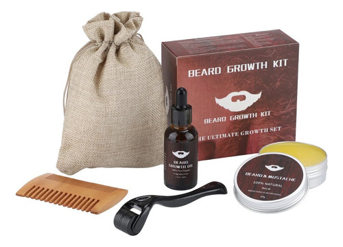 Aceite Para Barba  Kit De Bálsamo Hidratante Para El Crecimi