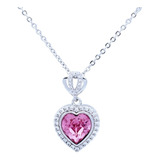 Collar Corazón Mujer Swarovski Elements Gargantilla Fina