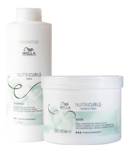 Kit Wella Professionals Nutricurls - Sh 1000 Ml+másc 500 Ml