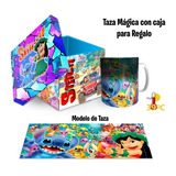 Taza Magica Con Caja Para Regalo, Modelo, Lilo Y Stitch